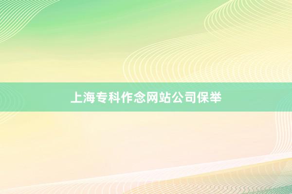 上海专科作念网站公司保举