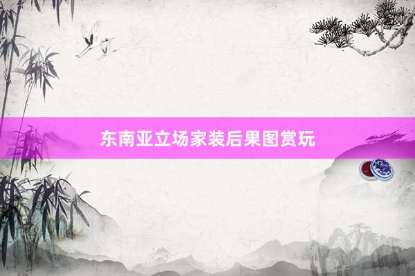 东南亚立场家装后果图赏玩